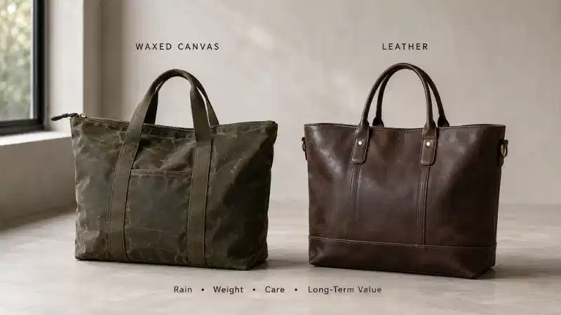 Waxed Canvas vs Leath...