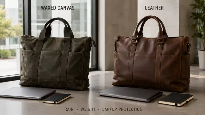 Waxed Canvas vs Leath...