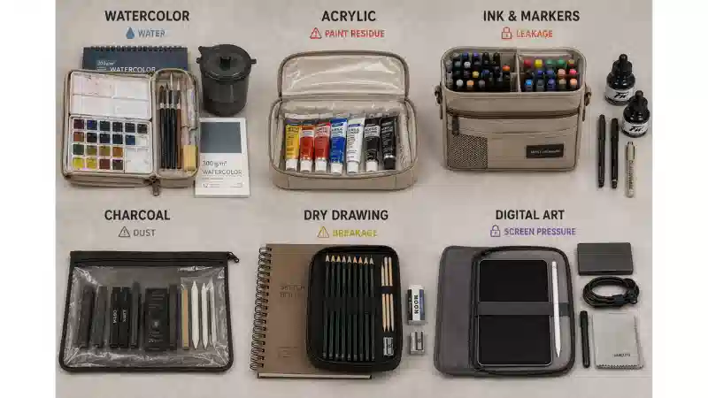 Canvas vs Leather Art Supply Tote Bags: Which Is Better for Sketchbooks, Paints, and Tools?