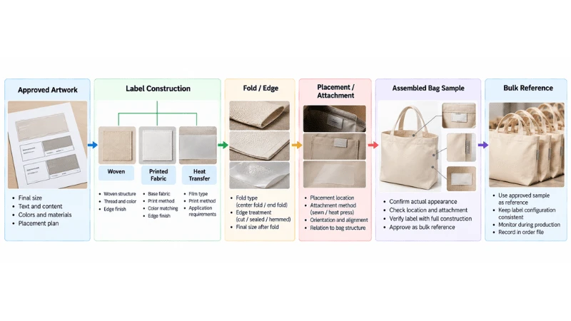 Private-label bag label specification workflow from artwork to bulk production reference Private-label bag label specification workflow from artwork to bulk production reference