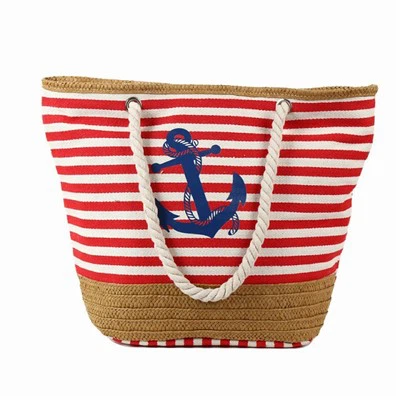 Hot Transfer Cotton Beach Bag