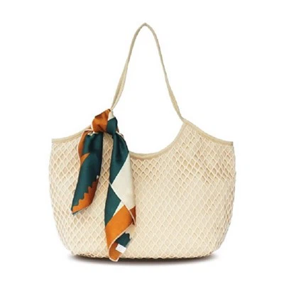 Silk Screen Cotton Beach Bag